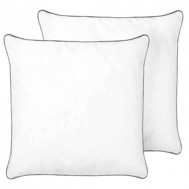 Beliani POLŠTÁŘ sada 2 ks Bílý 80/80 cm Pelister