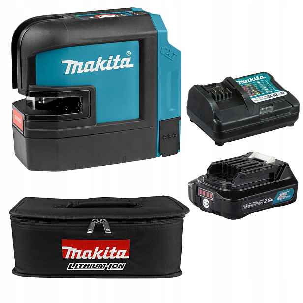 Laserový nivelátor plášťů. Makita SK700D Cxt 12V 1x2Ah červený 630/654 mm