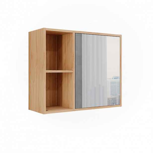 Vicco KOUPELNOVÁ SKŘÍŇKA SE ZRCADLEM Lucie Bambus 54 x 44.5 cm se zrcadlem
