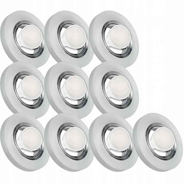 10X Skleněná Zapuštěná Lampička S Velmi Silným Sklo 5W Led Žárovka