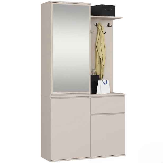 Ak furniture Předsíňová stěna Entro 95 cm kašmír