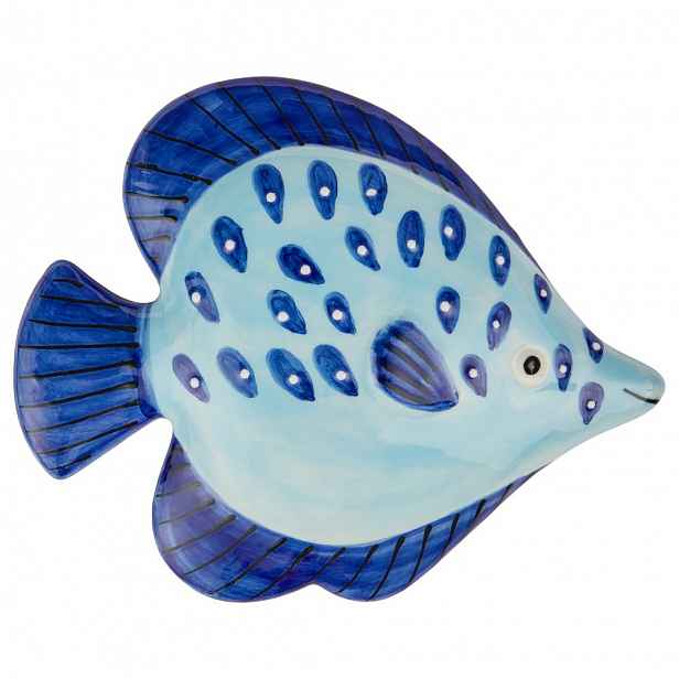 Butlers CORAL COAST Dekorace ryba 15 x 18 cm - modrá