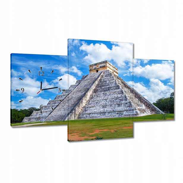 Hodiny 100x60 Kukulkanova pyramida Mexiko