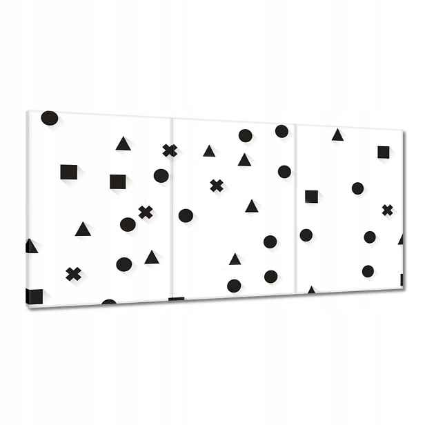 Obrazy 120x60 Černobílá geometrie
