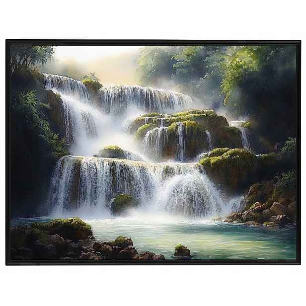Plakát Rámeček Aluminium Krajina Chorvatsko Park Krka Vodopády Řeka 80x60