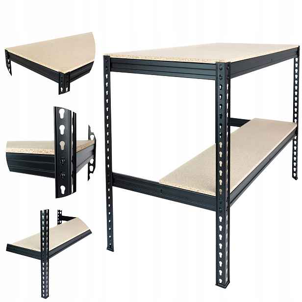 Pracovní stůl ePlatinum 120x60x90 2x400 kg Malovaný Pevný Silný Desky