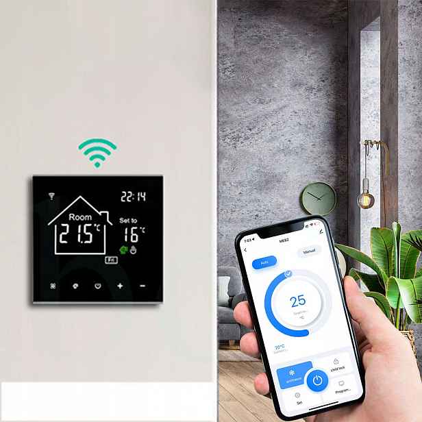 Regulátor vytápění Podlahový termostat WiFi 16A