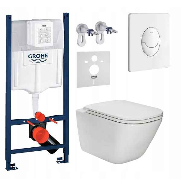 7v1 Podomítkový Wc Set, Stelaz Grohe Wc Mísa Rim Roca Gap Tlačítko Fresh