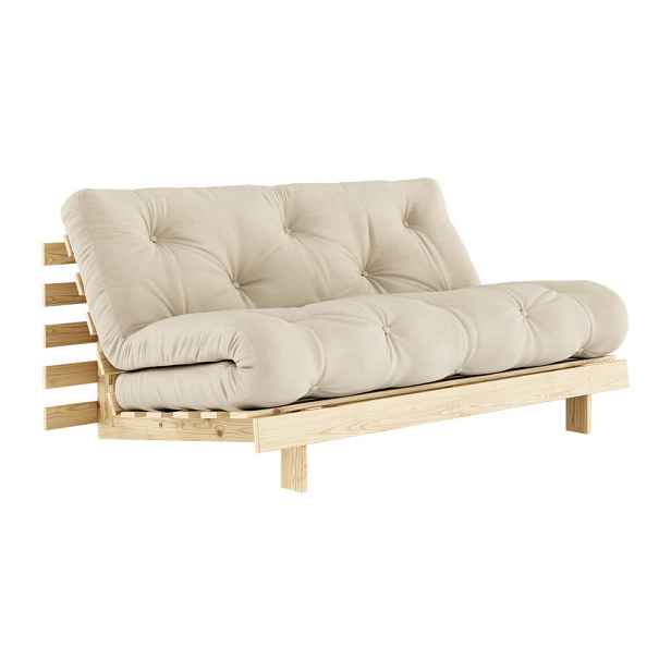 Béžová rozkládací pohovka 160 cm Roots - Karup Design