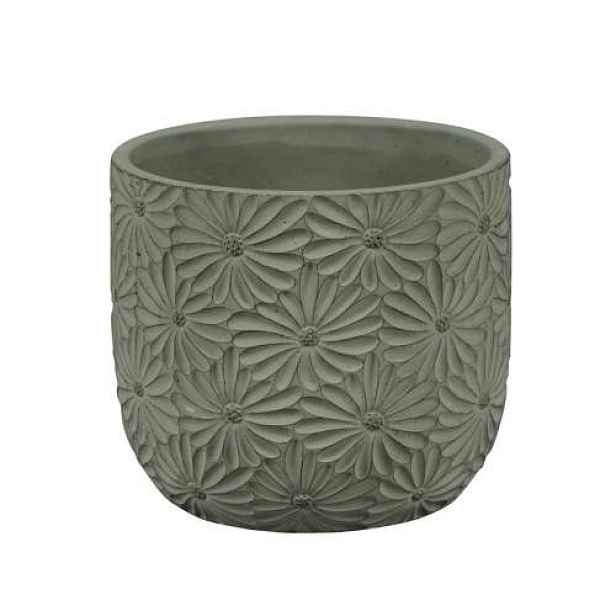 Obal květy MADEIRA 1-01A keramika zelená 14cm
