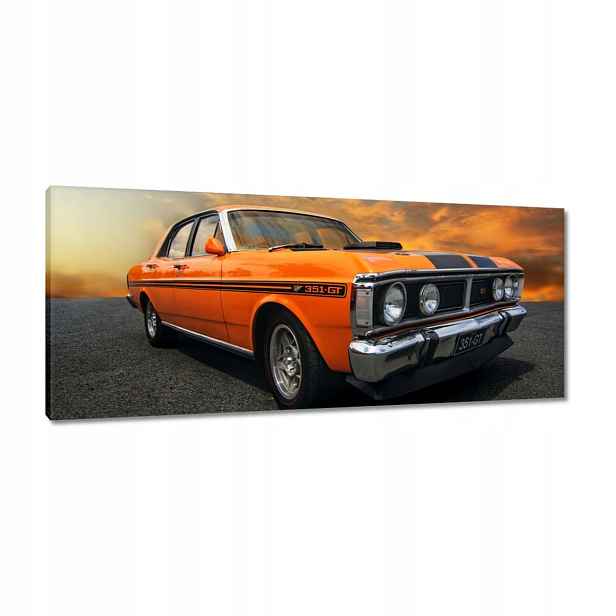 Obrazy 100x40 Oranžový Klasika Auto