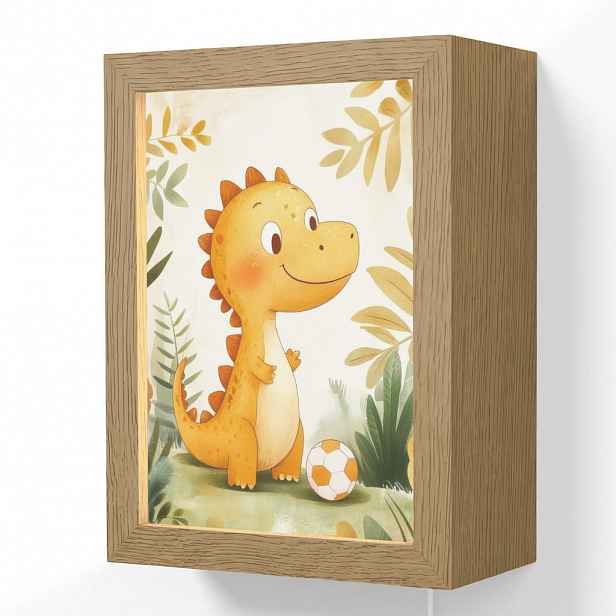 OnlyWow NÁSTĚNNÁ LAMPA Dino - Fotbal - Orange 15x20 cm