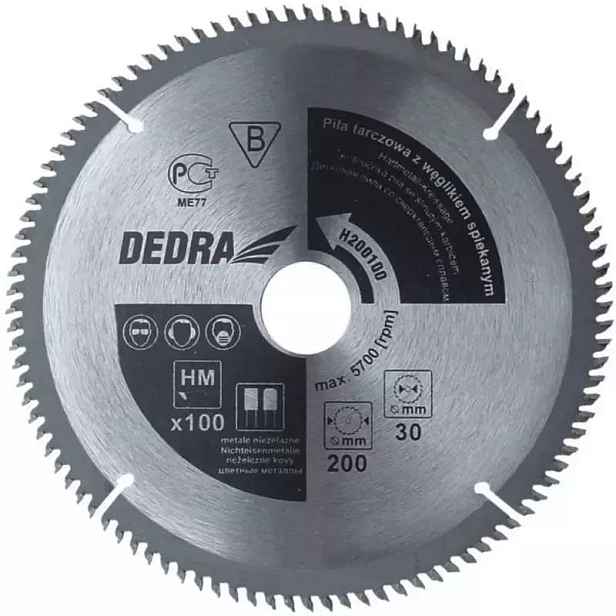 Pilový kotouč na dřevo 450x30mm 100 zubů Dedra