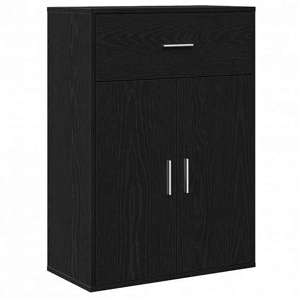 vidaXL Servírovací skříň Černý dub 60 x 30 x 84 cm Kompozitní dřevo