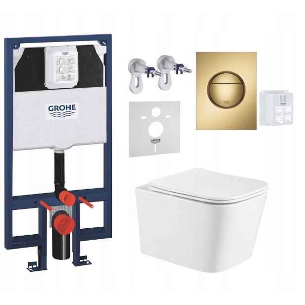 7v1 Wc Set, Stelaz Grohe Slim Wc Mísa Imprese Tornado, Tlačítko