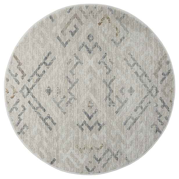Kusový koberec My Type CA60006 creme kruh, 120x120 (průměr) kruh, béžová, chodba / předsíň, My Flair