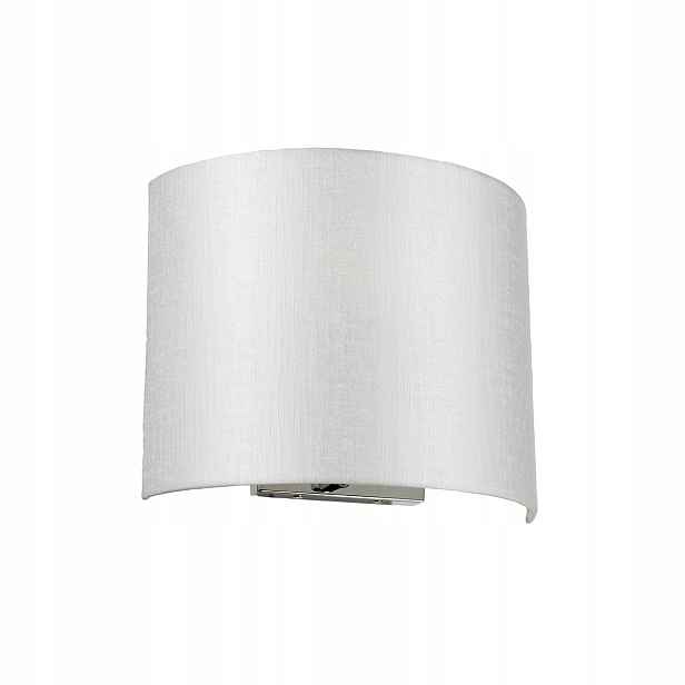Nástěnné svítidlo chromové krémové stínidlo 29 cm do obývacího pokoje Designer's Lightbox