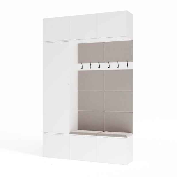 TP Living Předsíňová stěna Haga 1Sz2W 150 cm bílá