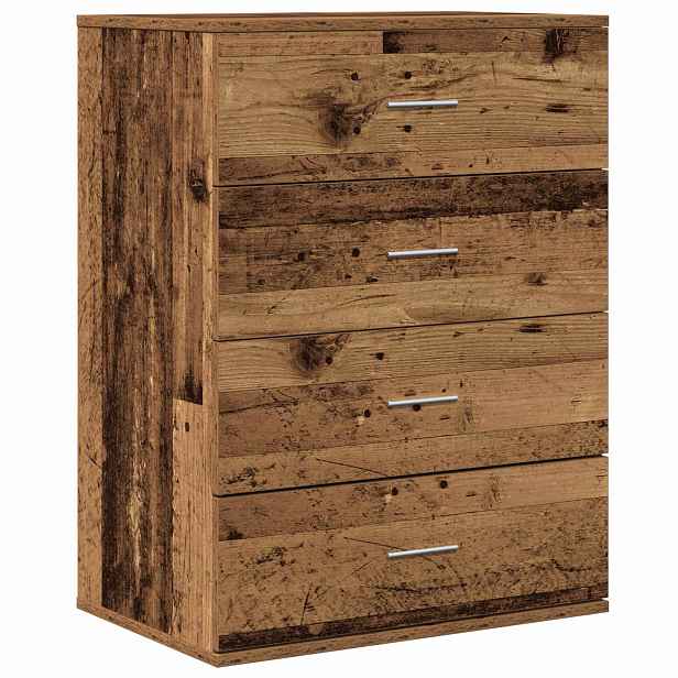 vidaXL Servírovací skříň Staré dřevo 60 x 39 x 80 cm Kompozitní dřevo