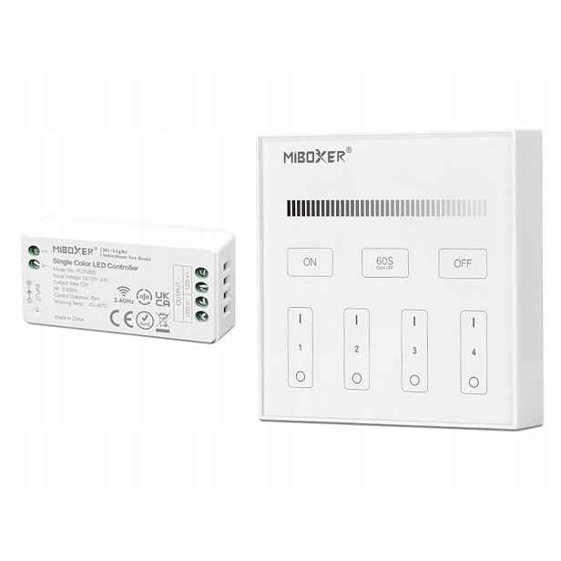 Ovladač Stmívač Nástěnný Led Panel 144W Rf