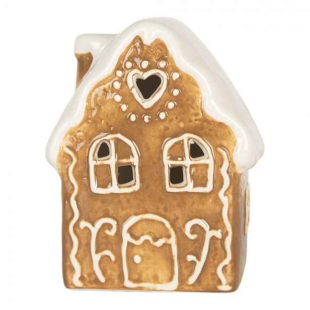 Perníková LED chaloupka Gingerbread Cott - 8*6*11 cm Clayre & Eef
