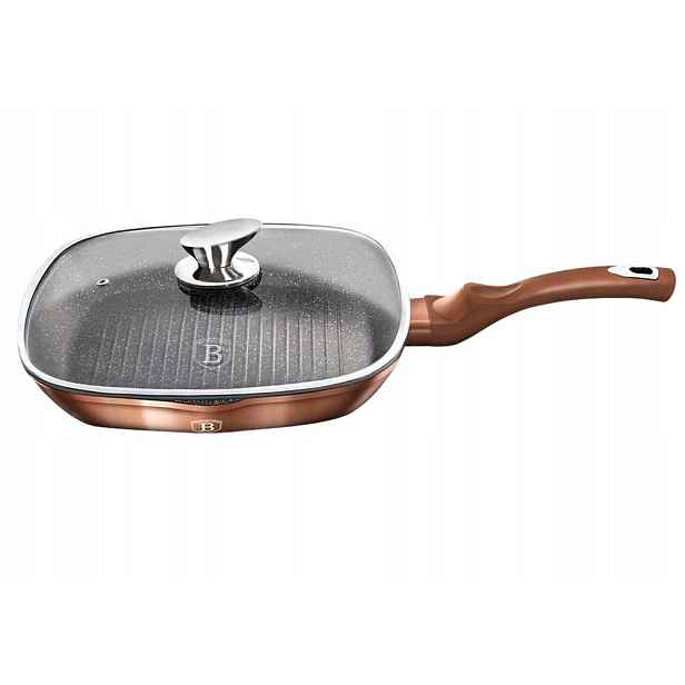 Granitová Grilovací Pánev 28 cm Berlinger Haus Rose Gold BH-1610