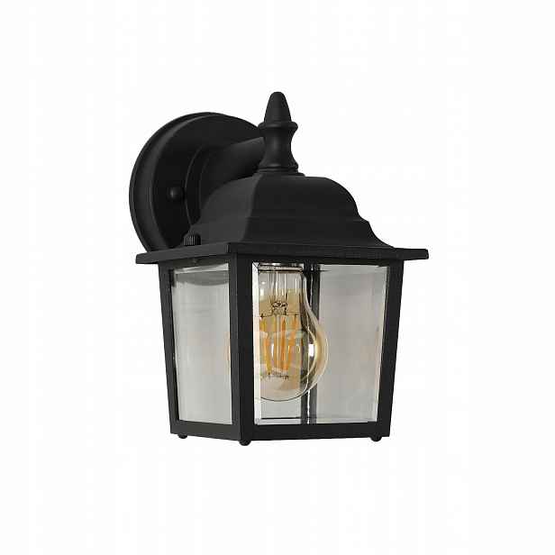 Nástěnné svítidlo E27 venkovní lampa černá čtvercová moderní IP54