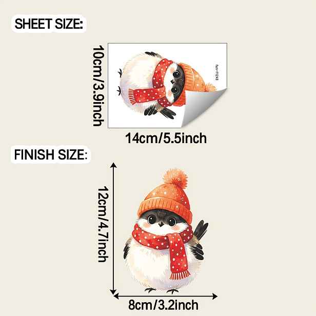 TEMU 2D ploché - 2D ploché zimní okenní dekorace s písečnými ponožkami nosící pletené pom-pom čepice a šály, statická adsorpce bez zbytků a opakovaně