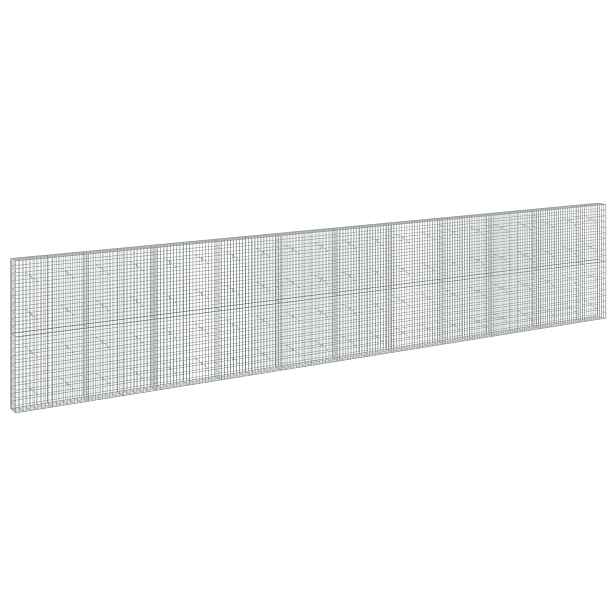 vidaXL Gabion s drátem 3,5 mm a síťkou 5x10 cm 1050x20x200 cm