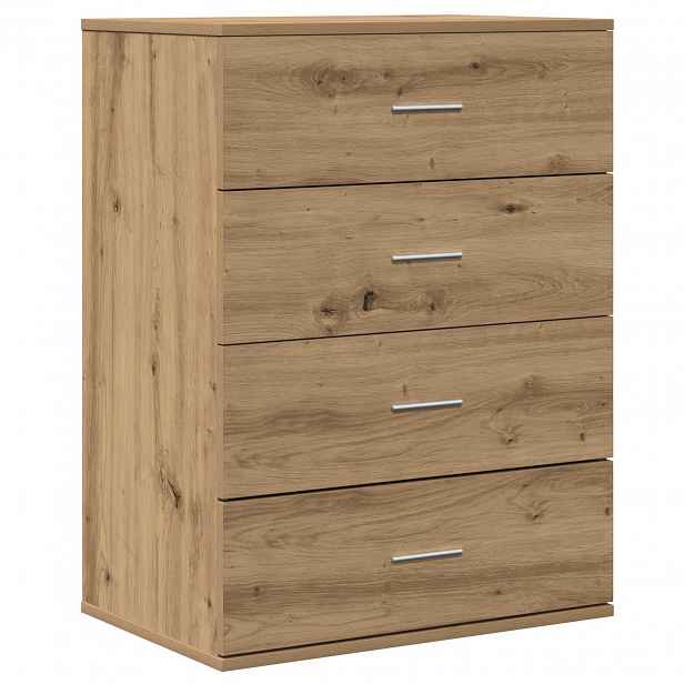 vidaXL Servírovací skříň Artisanový dub 60 x 39 x 80 cm