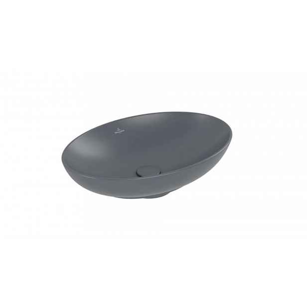 Villeroy & Boch Loop&Friends - Umyvadlo na desku, 56x38 cm, s přepadem, CeramicPlus, Graphite 4A4700i4