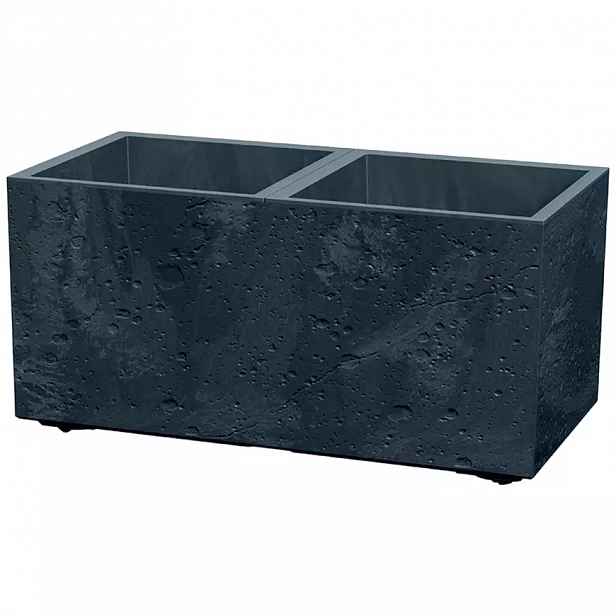 Květináč Sierra Square beton Effect 57,7 cm antracit