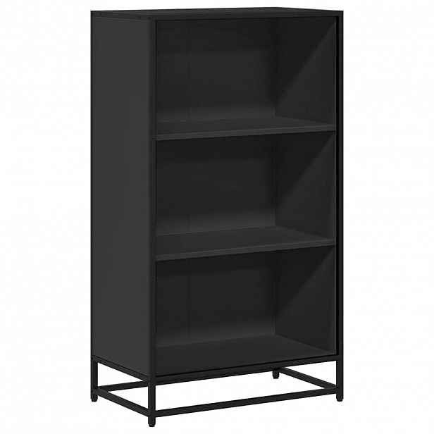 vidaXL Knihovna černá 60x35x107,5 cm kompozitní dřevo
