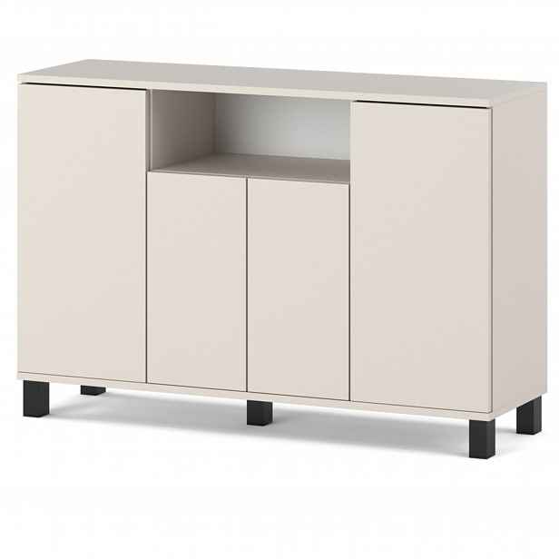 Komoda Kašmír 120 CM 4 Dvířka Moderní Rtv Skříňka Do Obývacího Pokoje Ložnice