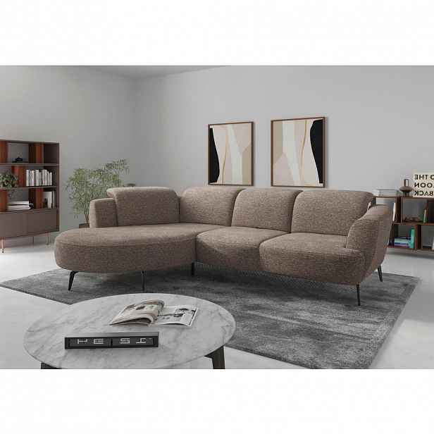 Sit & More ROHOVÁ SEDAČKA, textil, cappuccino