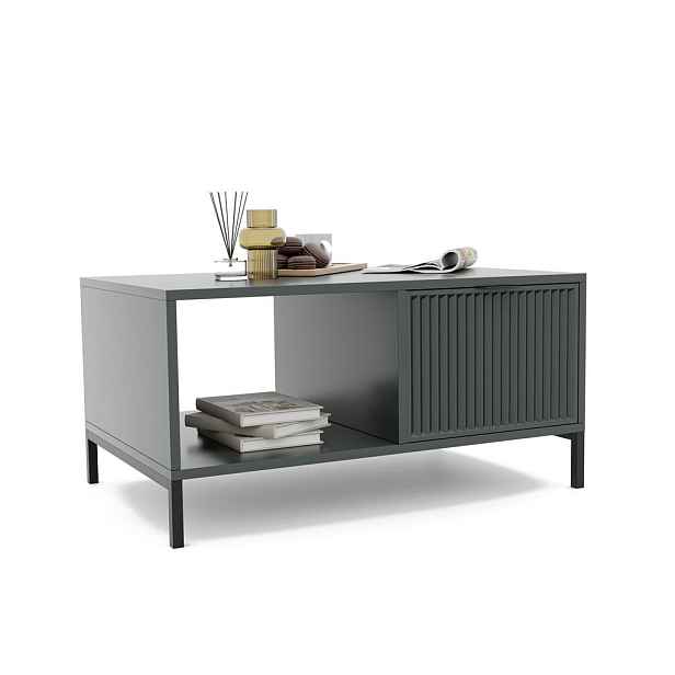 Idohome KONFERENČNÍ STOLEK WAVE 90/58/45 cm, obdélníkový, zelený