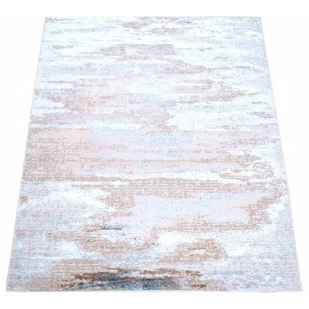 Moderní Koberec Do Obývacího Pokoje Glamour Lesklý Módní Béžový Šedý 80X150 CM
