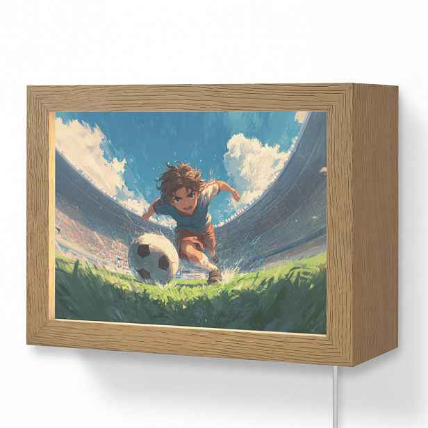 OnlyWow NÁSTĚNNÁ LAMPA Stadion - Fotbalista - Míč 20x15 cm