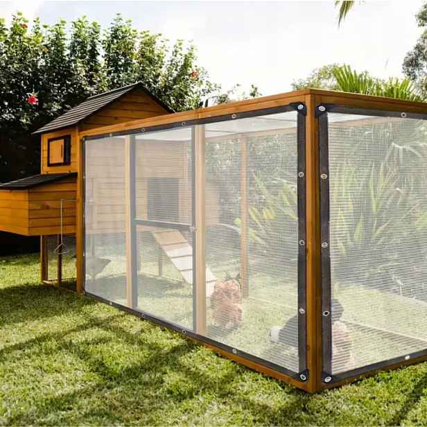 Průhledná vyztužená plachta 2x4 m 210 g/m² s oky