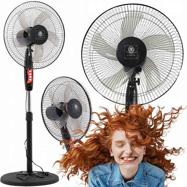 Stojanový Ventilátor Tornado 50W Tichý Silný Bezpečný