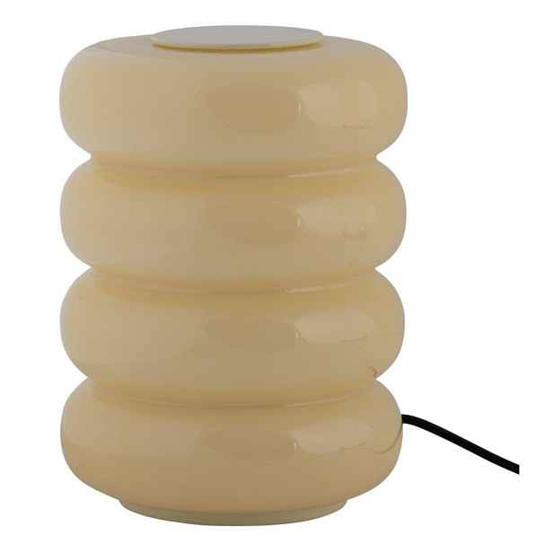 Světle žlutá skleněná LED stolní lampa (výška 16,5 cm) Aro – Leitmotiv