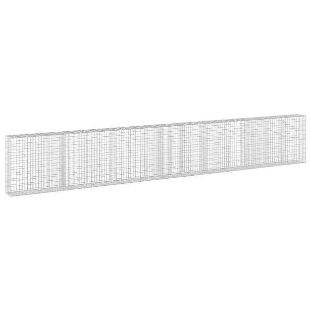 vidaXL Gabion s drátem 3,5 mm a síťkou 5x10 cm 650x30x100 cm