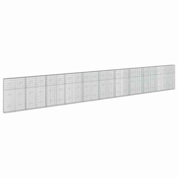 vidaXL Gabion s drátem 3,5 mm a síťkou 5x10 cm 1050x20x150 cm