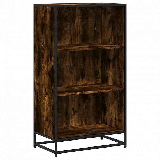 vidaXL Knihovna kouřový dub 60x35x107,5 cm kompozitní dřevo