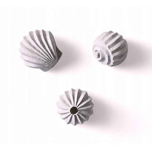 Cooee Design Figurky Mušle 3 szt.The Genesis Shells Kristiina béžová