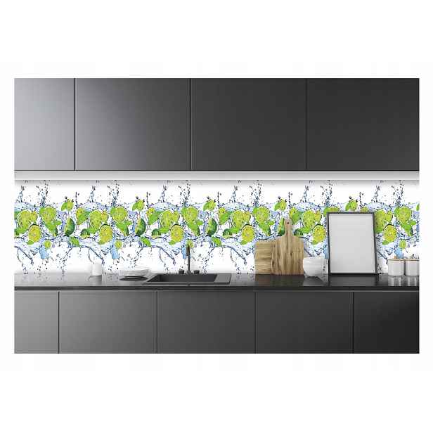 Fototapeta do kuchyně Omyvatelná limetková voda 250x60