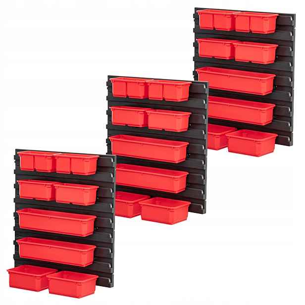 Qbrick System Pro Organizer pro 100 a 200 Sada zásobníků na šroubky x3
