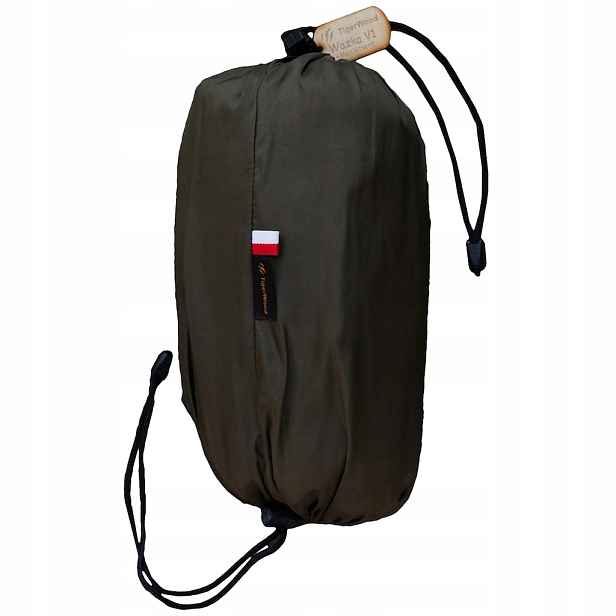 Turistická táborová houpací síť TigerWood Vážka V1 Double Zip s moskytiérou Khaki