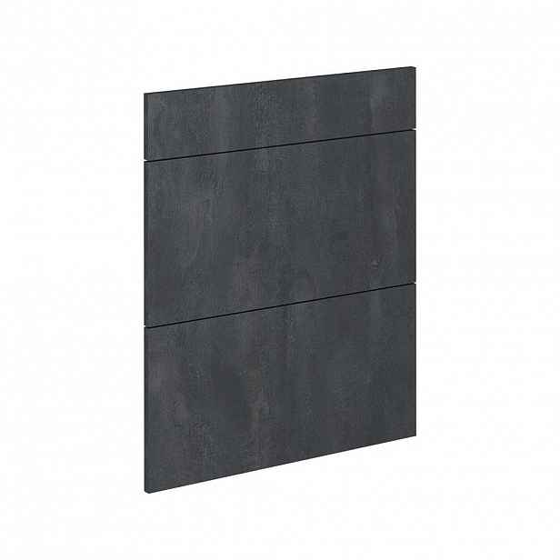 Vicco KUCHYŇSKÁ DVÍŘKA R-Line Černý beton 59.6 x 70.4 cm nábytková čela pro spodní skříňku se zásuvkami