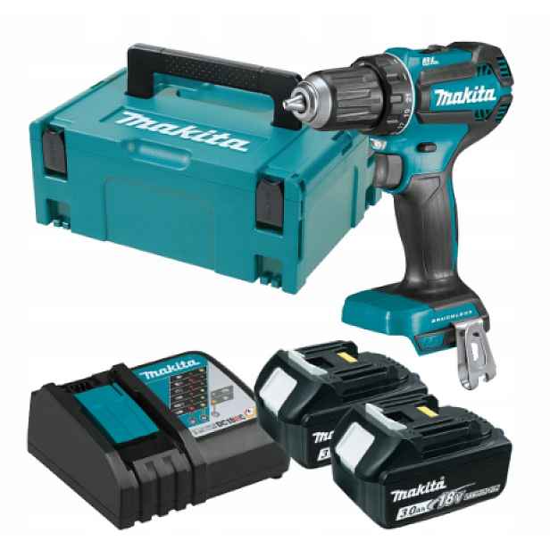 Makita DDF485RFJ Aku Vrtačka 18V 2x3.0Ah